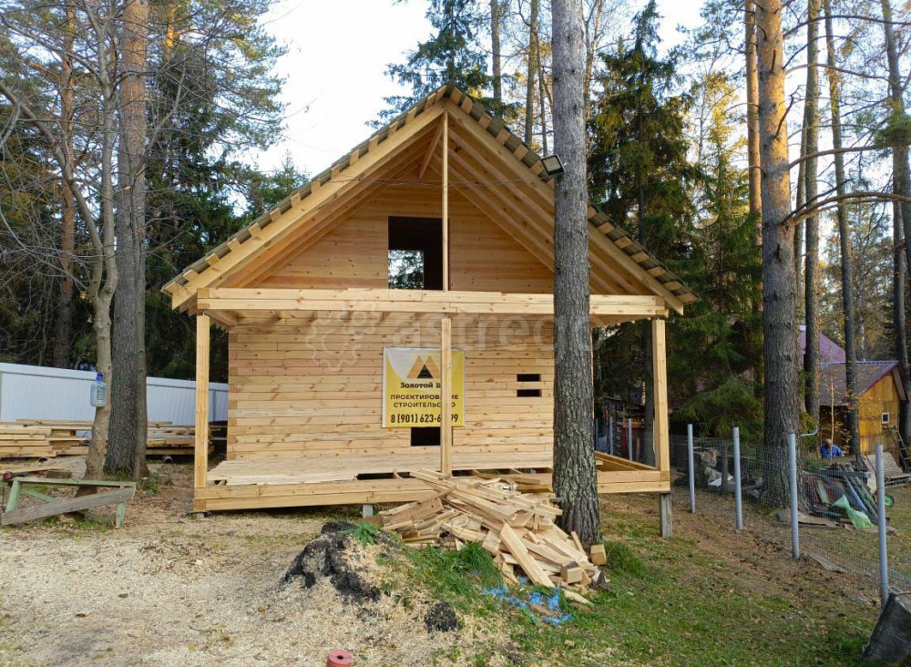 Баня 7х7 из бруса с мансардой Иркутск - изображение 1