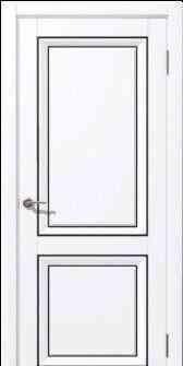Дверь межкомнатная серия Муза ST модель Бета ПГ 600х900 мм покрытие ПВХ Soft Touch, Soft Touch белый Чита