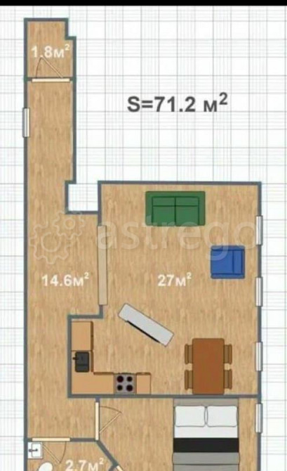 2-комн. квартира, 90 м2, 2/4 эт. Санкт-Петербург - изображение 5