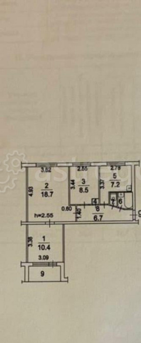3-комн. квартира, 54.5 м2, 7/9 эт. Люберцы - изображение 5