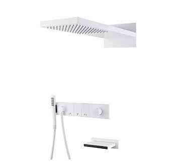 Душевой комплект BOHEME Zodiac 132-2-MW White Matt Новосибирск
