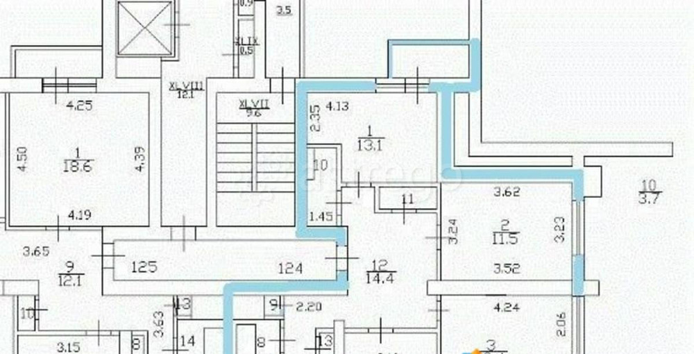 4-комн. квартира, 94 м2, 11/11 эт. Санкт-Петербург - изображение 3