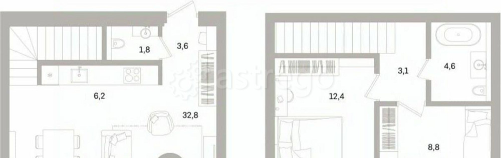 2-комн. квартира, 84.19 м2, 7/7 эт. Санкт-Петербург - изображение 1