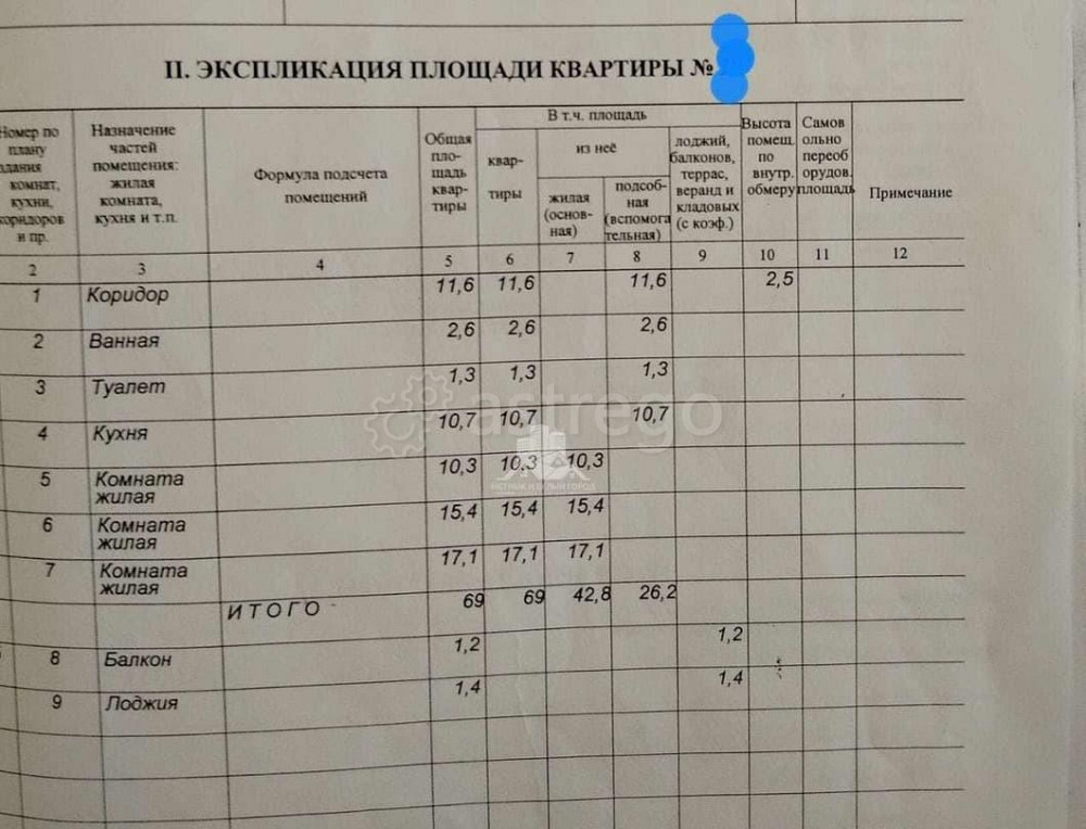 3-комн. квартира, 69 м2, 5/5 эт. Дубовое - изображение 9