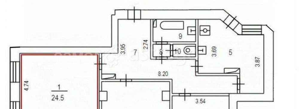 Комната, 38.9 м2, 6/7 эт. Москва - изображение 4