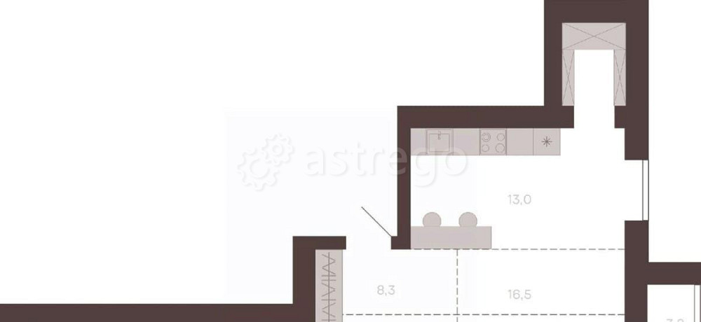 2-комн. квартира, 63 м2, 10/10 эт. Новоалтайск - изображение 1