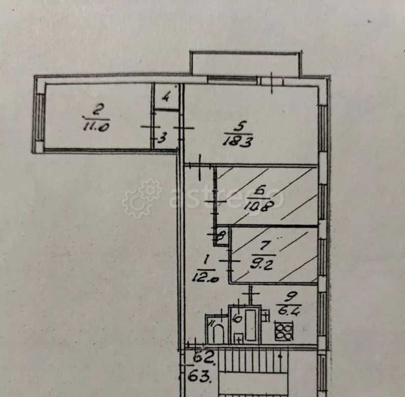 4-комн. квартира, 74.4 м2, 5/9 эт. Санкт-Петербург - изображение 5