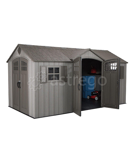 Усиленный сарай-гараж LifeTime WoodLook 60318, 15’x8 (4,5м х 2,5м) Екатеринбург - изображение 1