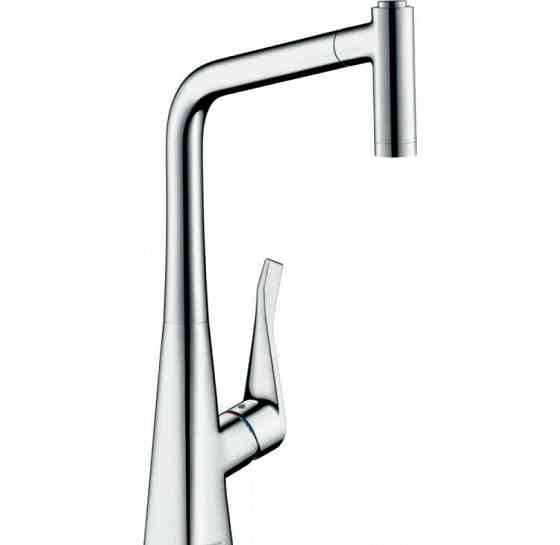 Смеситель для кухни Hansgrohe, Metris M71, Eco, sBox, тип открывания воды - однорычажный 73824000 Москва