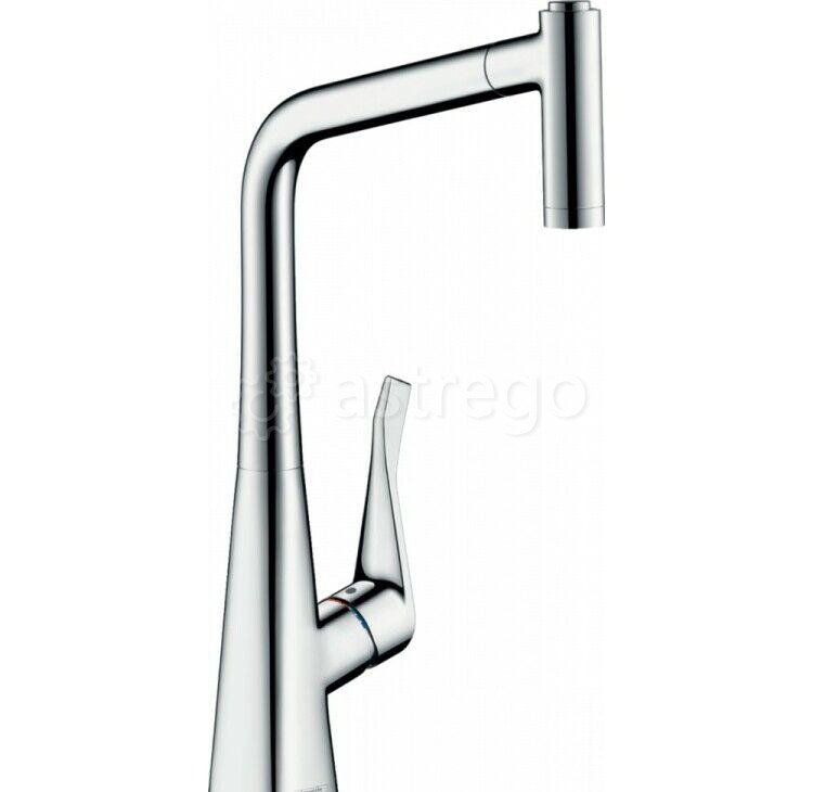 Смеситель для кухни Hansgrohe, Metris M71, Eco, sBox, тип открывания воды - однорычажный 73824000 Москва - изображение 1