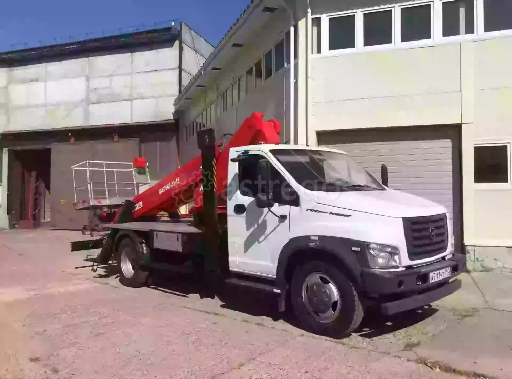 Автовышка АГП Т-24 на шасси ГАЗ - С41R33 с люлькой назад Самара - изображение 1