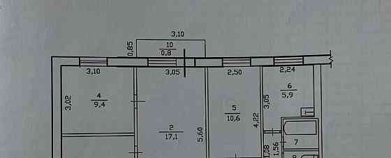 4-комн. квартира, 61.3 м2, 3/5 эт. Минусинск