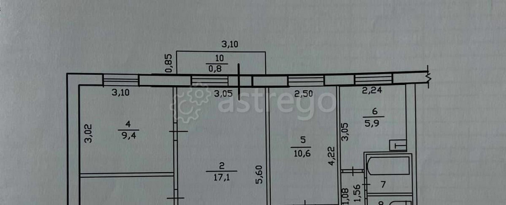 4-комн. квартира, 61.3 м2, 3/5 эт. Минусинск - изображение 5