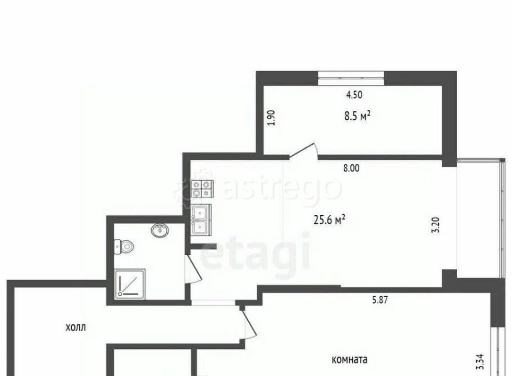 3-комн. квартира, 70 м2, 1/17 эт. Красногорск - изображение 4