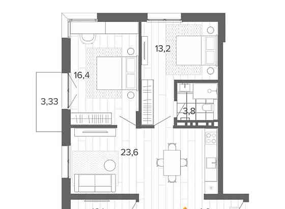 4-комн. квартира, 87.79 м2, 7/9 эт. Барнаул