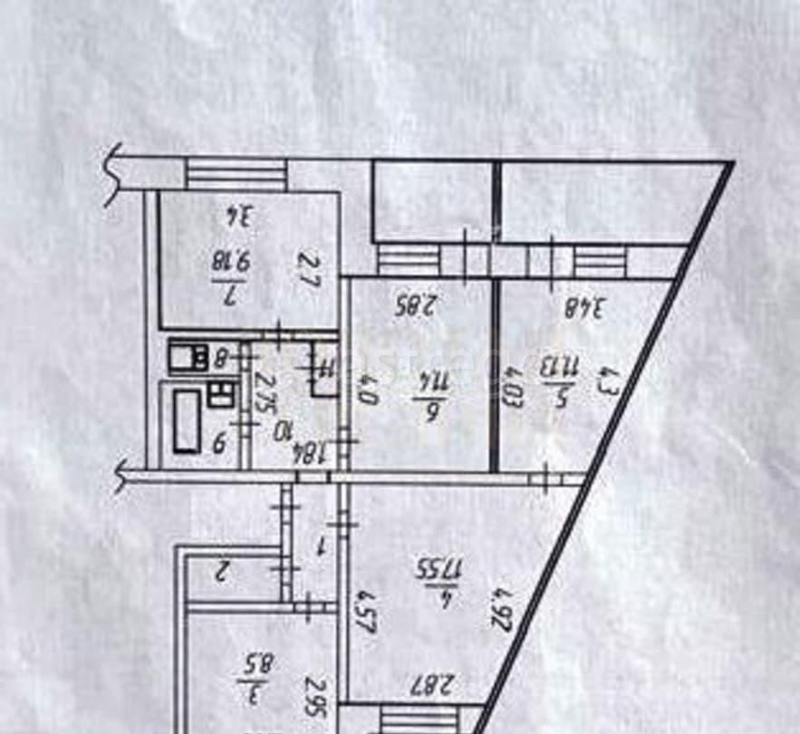 4-комн. квартира, 76 м2, 9/9 эт. Старый Оскол - изображение 7