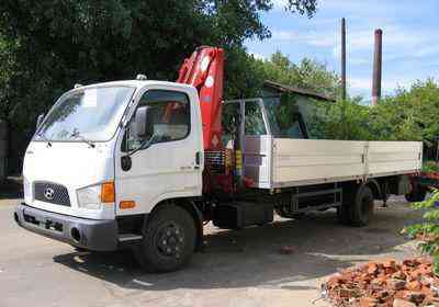 Бортовой автомобиль Hyundai HD 78 с КМУ AMCO VEBA 807 NT 2S Самара