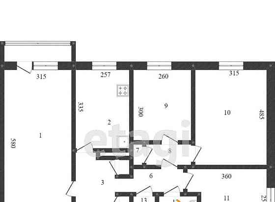 4-комн. квартира, 76.8 м2, 4/9 эт. Белгород