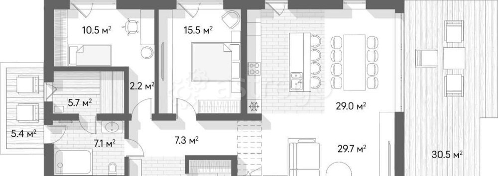 Коттедж, 198.2 м2, 12 соток Санкт-Петербург - изображение 4