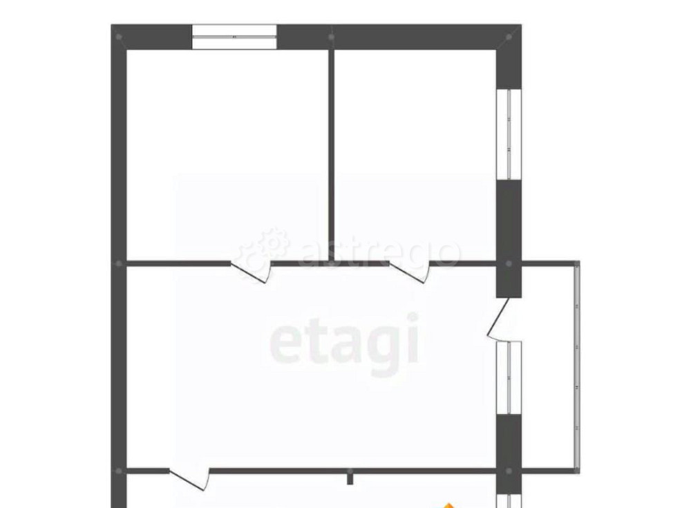 3-комн. квартира, 49.2 м2, 2/5 эт. Белогорск - изображение 2