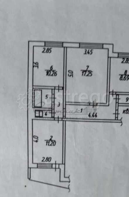 3-комн. квартира, 65 м2, 6/9 эт. Старый Оскол - изображение 5