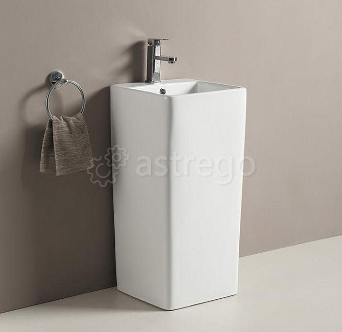 Раковина напольная Cerama LUX P 7004 L (41х41х83,5) Красноярск - изображение 1