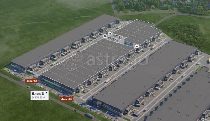 Склад, 1012 м2 Подольск - изображение 1