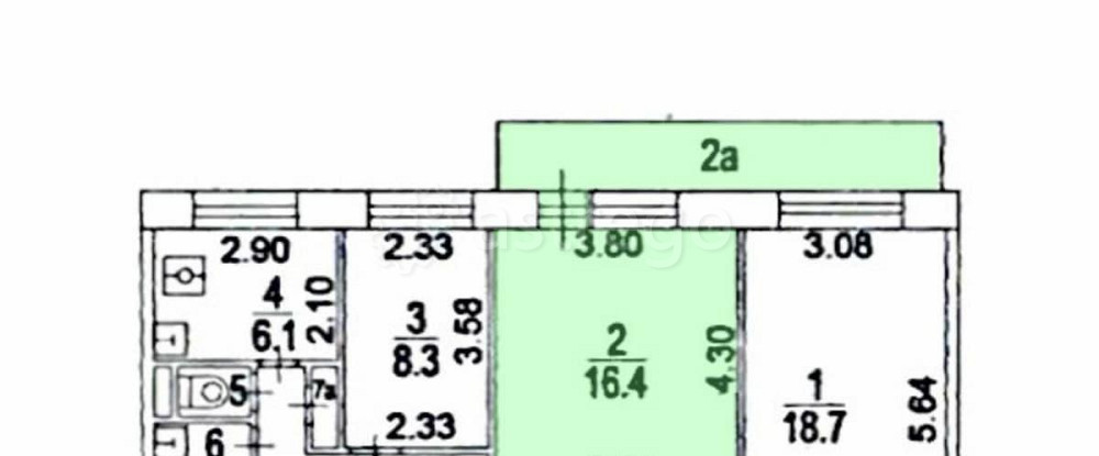 Комната, 16.4 м2, 6/9 эт. Москва - изображение 1