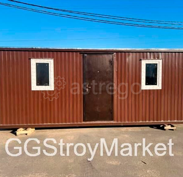 Бытовка для дачи 6.0х2.4 м БК-01 с видом распашонки GGStroyMarket, Россия Москва - изображение 1