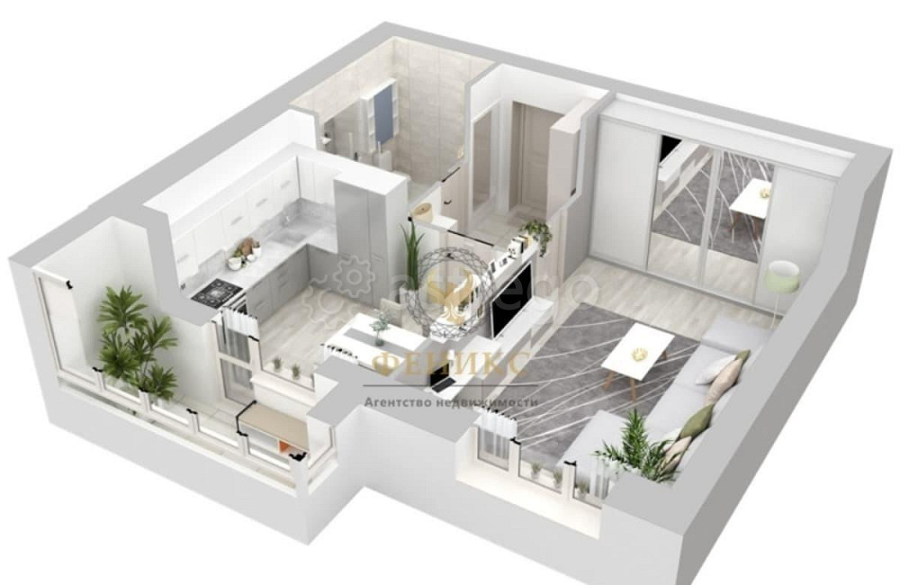 1-комн. квартира, 42.7 м2, 1/7 эт. Северный - изображение 5