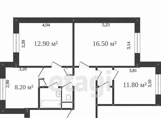 4-комн. квартира, 62 м2, 5/5 эт. Белгород