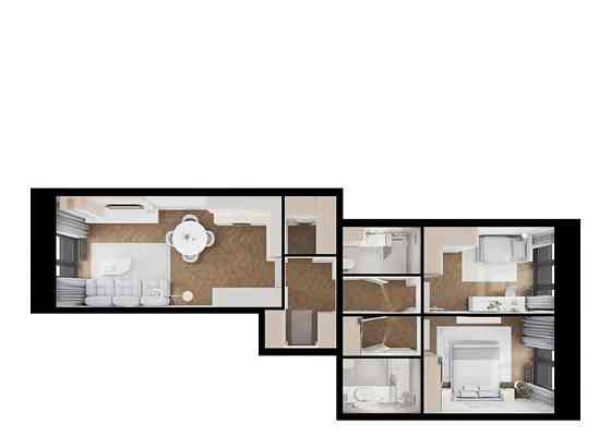 2-комн. квартира, 71.1 м2, 5/12 эт. Санкт-Петербург