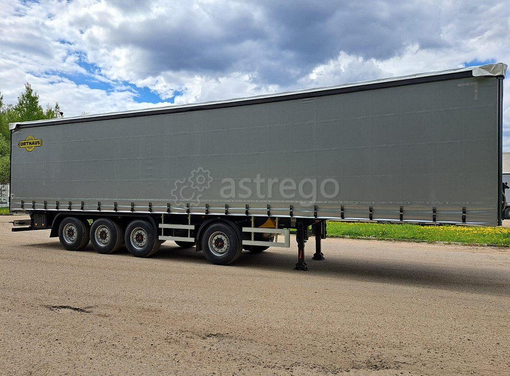 Полуприцеп шторный ORTHAUS V4,ворота,без борта,коники,4 оси,13,6 м,ССУ 1150 Краснодар - изображение 1