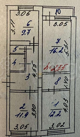 3-комн. квартира, 67.6 м2, 1/5 эт. Северный - изображение 6