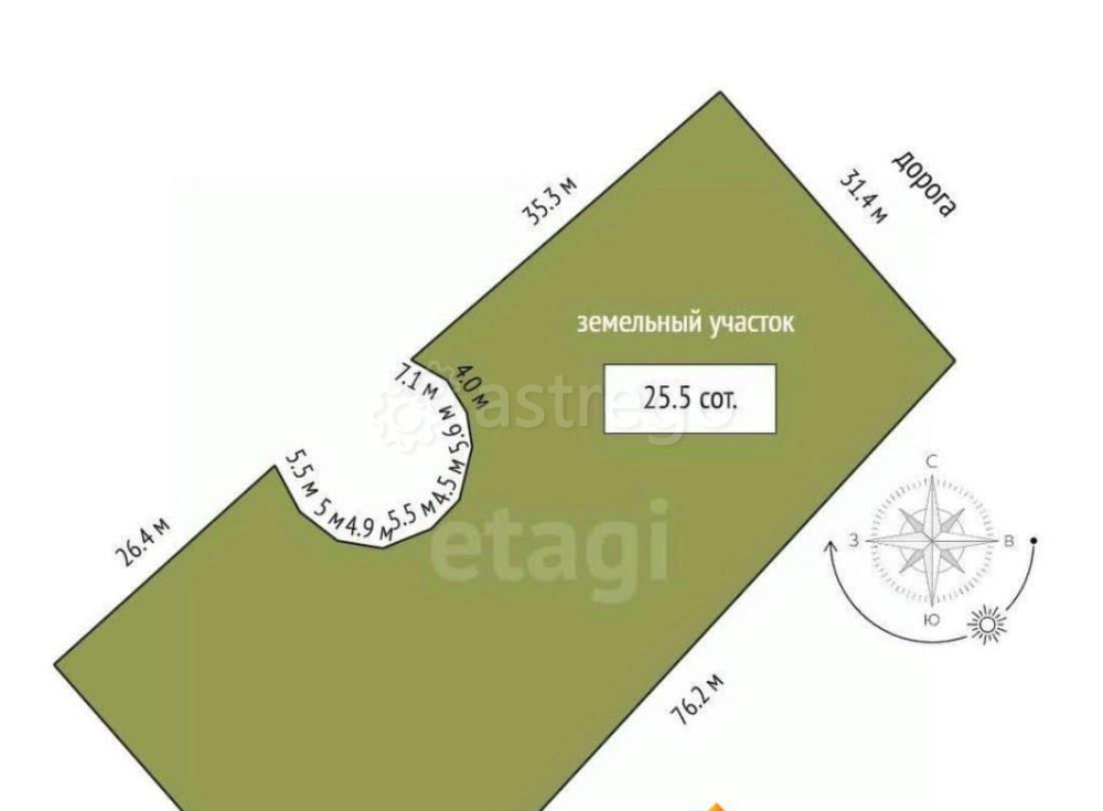 Земельный участок, 25.5 сотки Архангельск - изображение 7