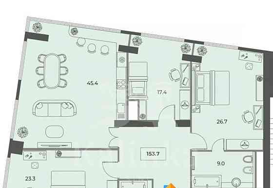 4-комн. квартира, 152 м2, 5/29 эт. Москва