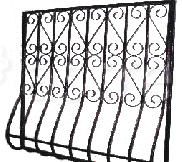 Решетка на окно РС-019 полукруглые Тольятти - изображение 1