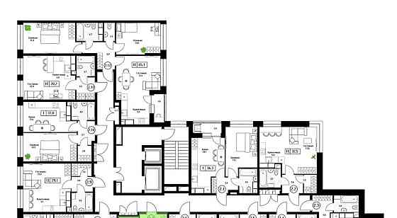 Студия, 28.8 м2, 6/17 эт. Пушкино