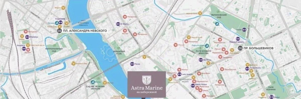 1-комн. апарт-ы, 26 м2, 3/9 эт. Санкт-Петербург - изображение 2