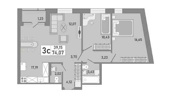 2-комн. квартира, 72 м2, 7/24 эт. Уфа