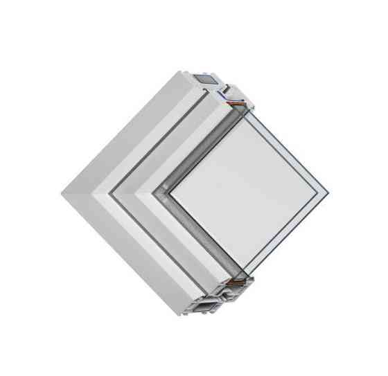 Окно пластиковое Veka Дачное 1000х1000 мм одностворчатое, фурнитура Axor Нижний Тагил