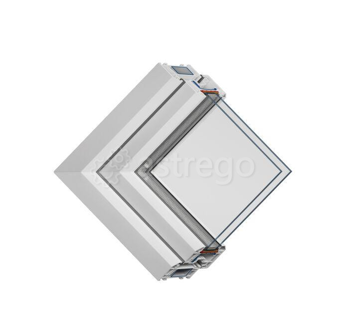 Окно пластиковое Veka Дачное 1000х1000 мм одностворчатое, фурнитура Axor Нижний Тагил - изображение 1