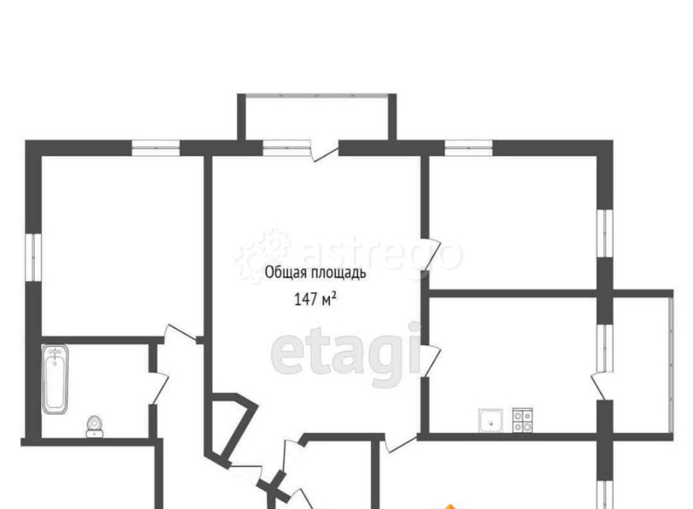 4-комн. квартира, 147 м2, 4/5 эт. Бийск - изображение 2
