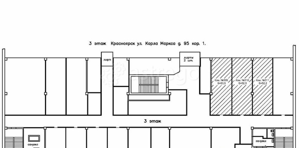 Офис, 158 м2 Красноярск - изображение 1