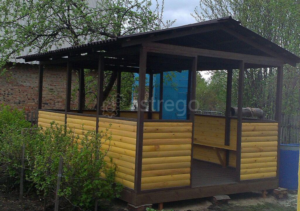 Беседка деревянная 3х4 м, "Семейная - 1" к2 Омск - изображение 1