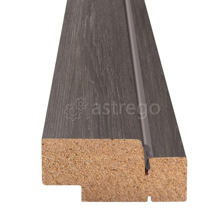 Коробка дверная Олови Дуб Графит с уплотн. б/п б/ф 28х70 мм Санкт-Петербург - изображение 1