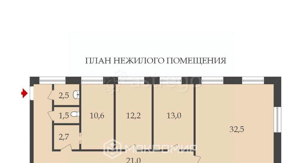 Офис, 96 м2 Санкт-Петербург - изображение 1