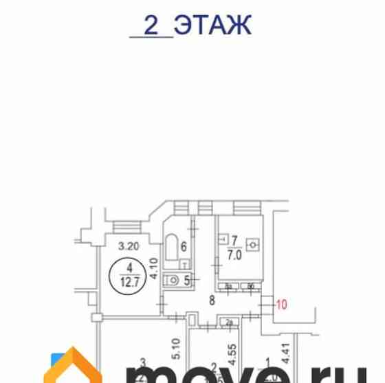 Комната, 12.7 м2, 2/5 эт. Москва