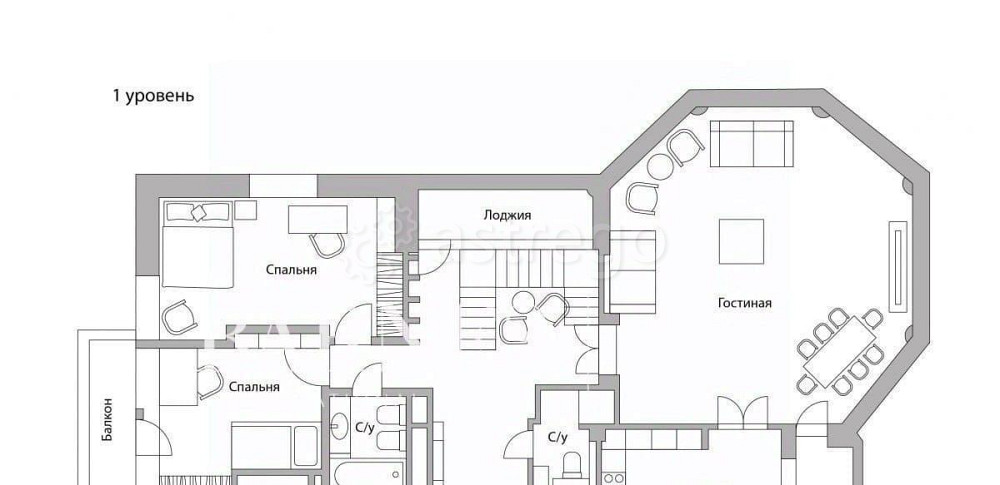 6-комн. квартира, 330 м2, 13/15 эт. Москва - изображение 3