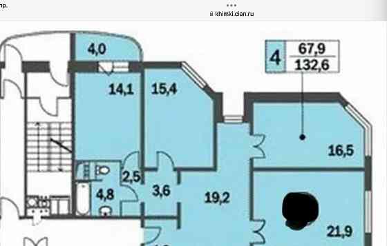 4-комн. квартира, 134.6 м2, 11/27 эт. Химки